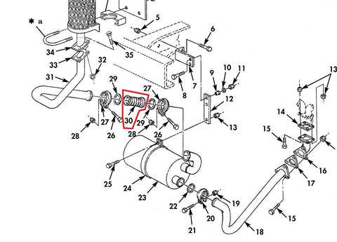 EXHAUST FLEX PIPE FOR NON TURBO M35A2 - 11609355