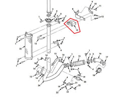 USED, TAKE OFF -EXHAUST STACK UPPER MOUNTING CLAMP BASE ONLY - 11676955