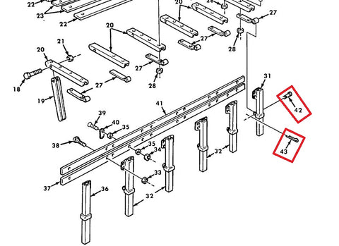 TROOP SEAT HINGE PIN w/ COTTER PIN - 7370134/MS24665-283